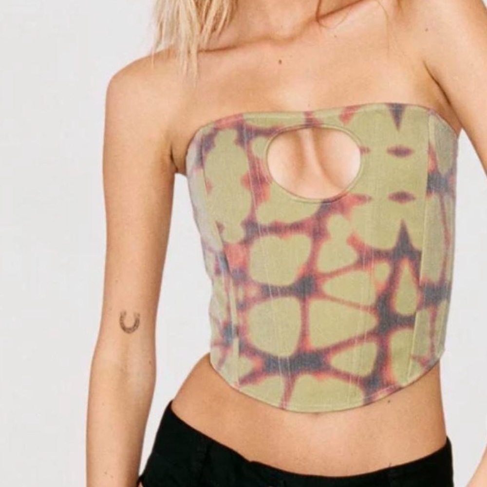 With Jean sybbl corset top